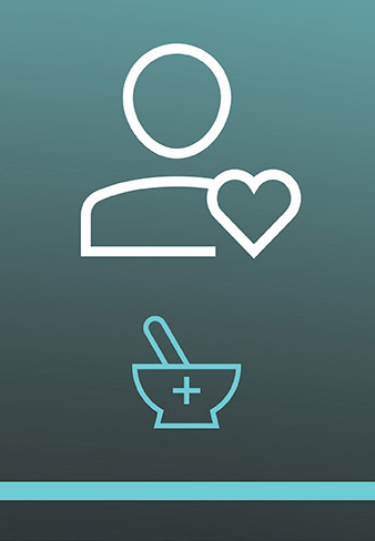 Illustration of patient with a heart icon