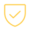 Cloud Security icon yellow