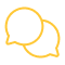 Cloud consulting icon yellow