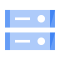 cloud storage blue icon